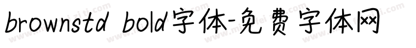 brownstd bold字体字体转换